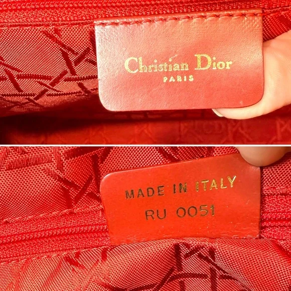 Authentic Christian Dior Lady Dior bag gold charms - Picture 16 of 16